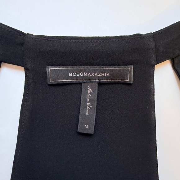 BCBG MAXAZRIA Daysie black ruffle top - Picture 8 of 10